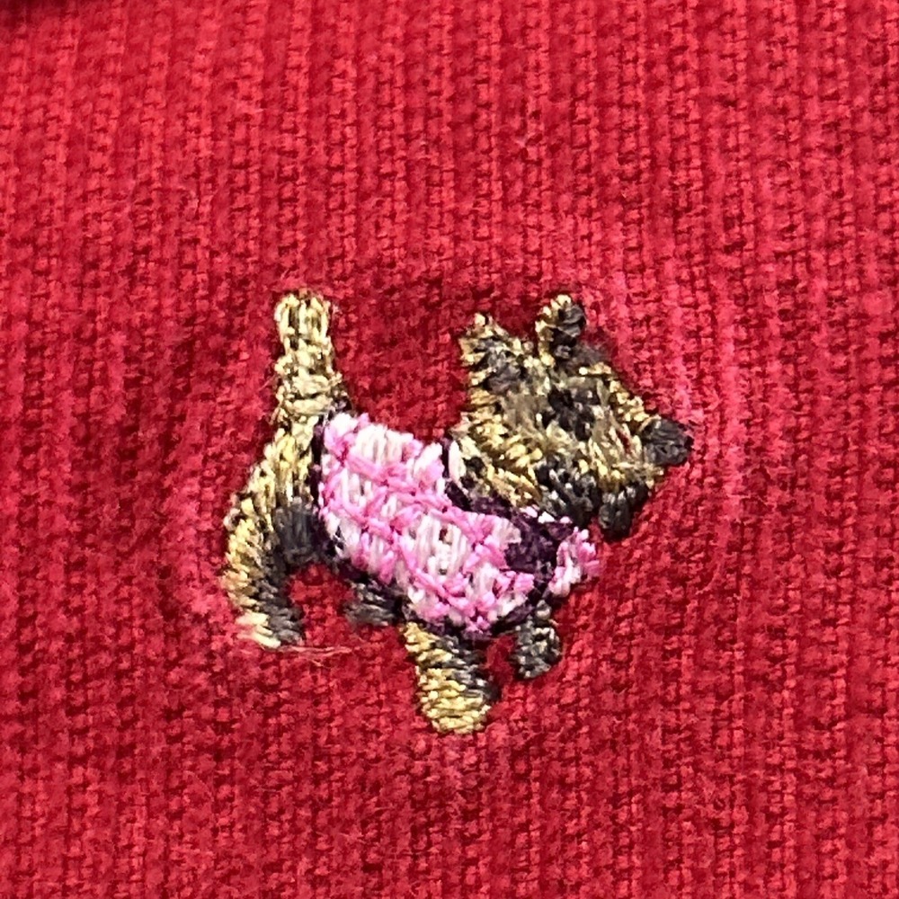 Girls Crewcuts corduroy Skirt Embroidered Terrier Dogs Sz 5 CUTE !